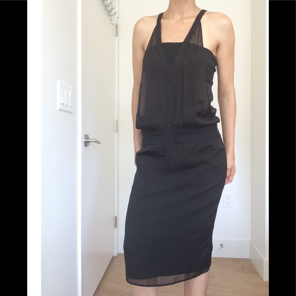 Helmut Lang Black Silk dress